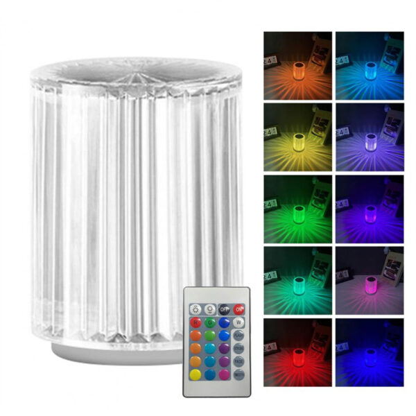 Crystal Lamp Table Lamp Atmosphere Creative Line Small Night Lamp Led Lights - Image 2