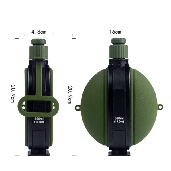 Outdoor Military Water Bottle Silicone Large Capacity Folding Water Kettle Hiking Camping Leak Proof Tour Water Bottle - Image 7