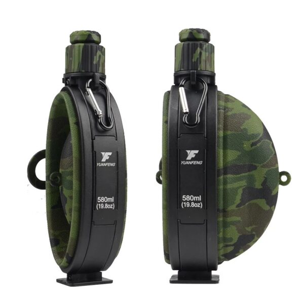 Outdoor Military Water Bottle Silicone Large Capacity Folding Water Kettle Hiking Camping Leak Proof Tour Water Bottle - Image 2