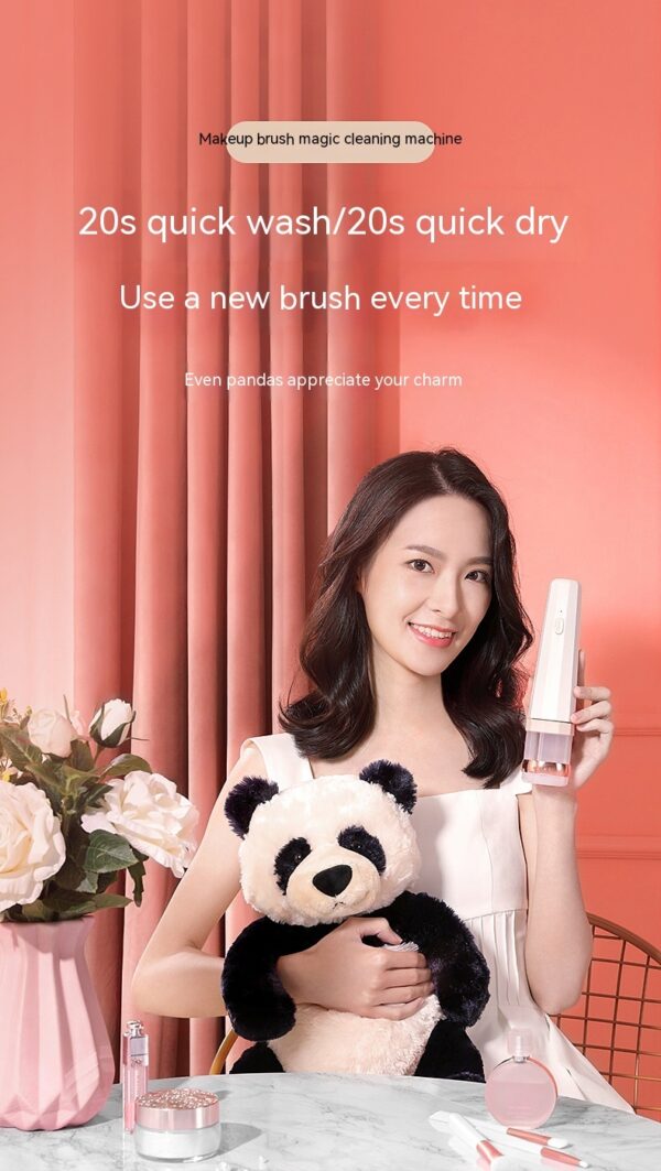 Washing Machine Powder Foundation Brush Eyebrow Brush Automatic Cleaning Hand-free - Image 9