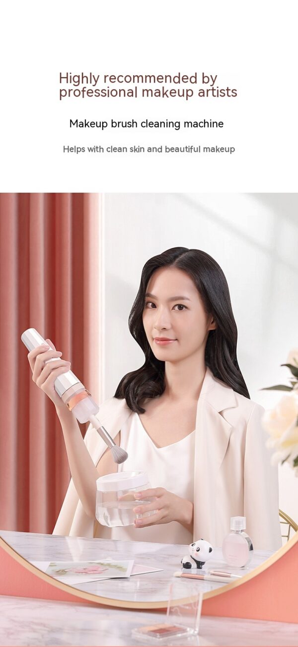 Washing Machine Powder Foundation Brush Eyebrow Brush Automatic Cleaning Hand-free - Image 10