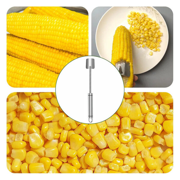 Stainless Steel Household Kitchen Multi-functional Corn Shovel - Image 3