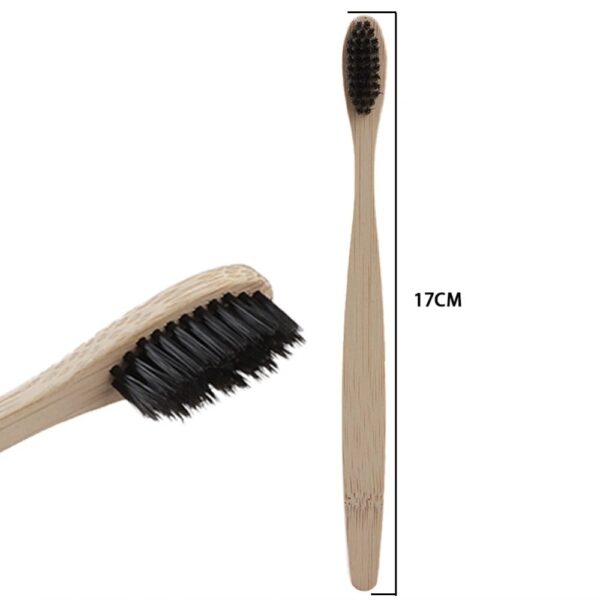 10 Bamboo toothbrushes - Image 2