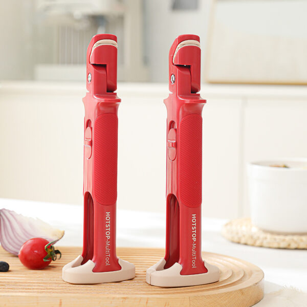 Shark Anti-scalding Clip Red Dish-grabbing Device Multifunctional Bowl Clip - Image 2