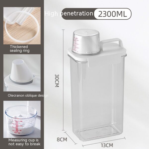 Japanese Washing Powder Storage Box Bathroom Household Supplies - Image 4