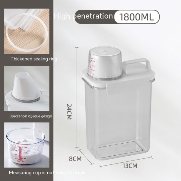 Japanese Washing Powder Storage Box Bathroom Household Supplies - Image 5