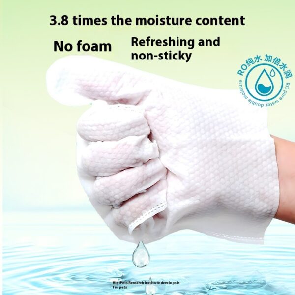Pet Disposable Cleaning Gloves Wipes Supplies - Image 3