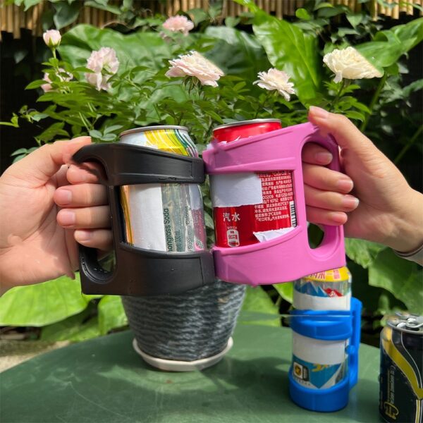 Cans Ultra-thin Can Holder Silicone Cup Holder With Handle - Image 2