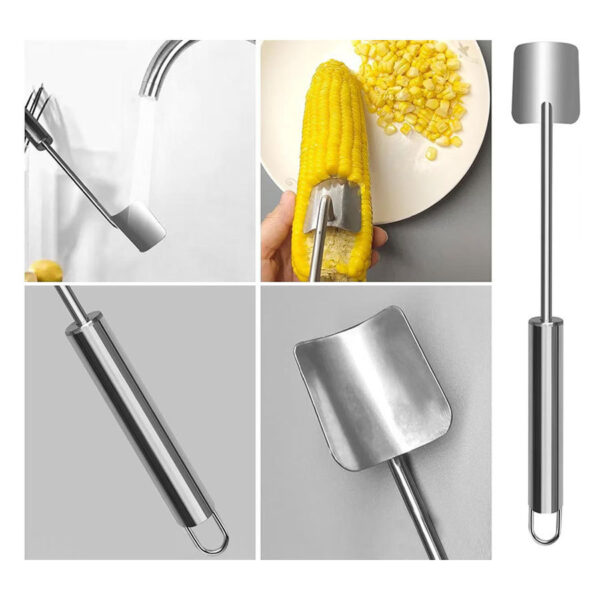 Stainless Steel Household Kitchen Multi-functional Corn Shovel - Image 4