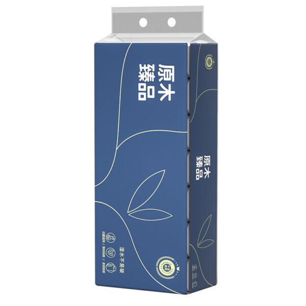 14 Rolls Coreless Roll Paper Native Wood Pulp Solid Toilet Paper Household Affordable Dormitory Toilet Web Bung Fodder - Image 5