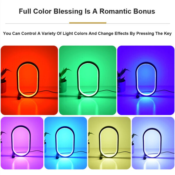 Usb Plug-In Lamp Oval Acrylic Lamp Touch Control Dimmable Modern Simple Creative Night Lamp Bedside Reading Lamp Desk Table Led - Image 7